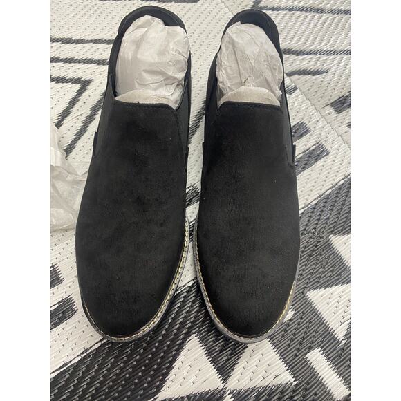 Women’s Anne Klein Eliza Slip ons Black Suede Size 10M - Picture 1 of 6